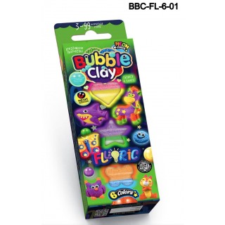 Набор для творчества «Bubble Clay Fluoric» (рус. язык) Danko Toys BBC-FL-6-01